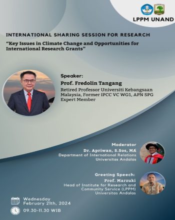 International Sharing Session For Research – LPPM Universitas Andalas