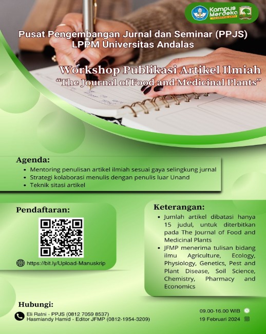 Workshop Publikasi Artikel Ilmiah di The Journal of Food and Medicinal Plants