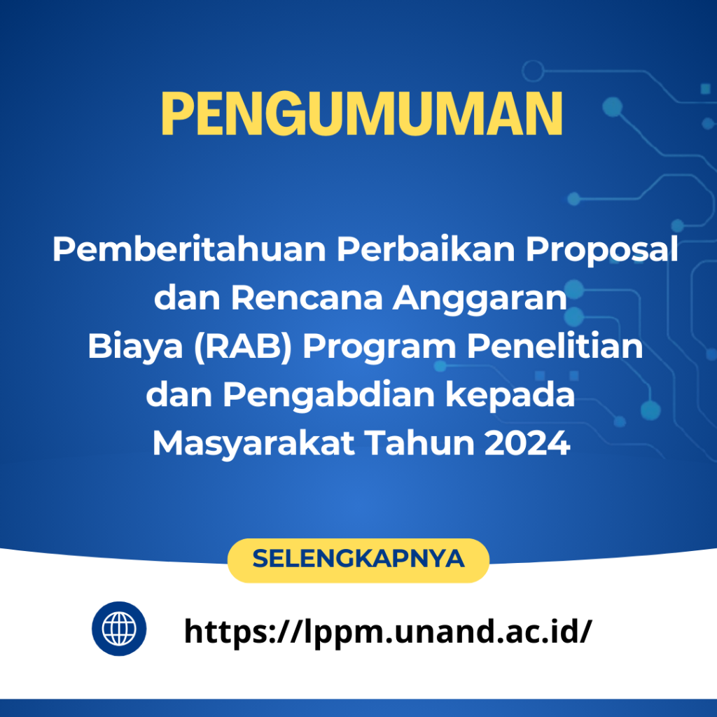 Pengumuman – LPPM Universitas Andalas