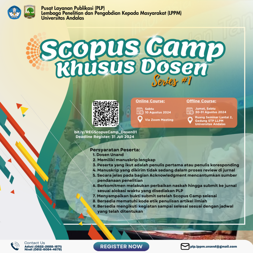 PENDAFTARAN SCOPUS CAMP Khusus Dosen Series #1