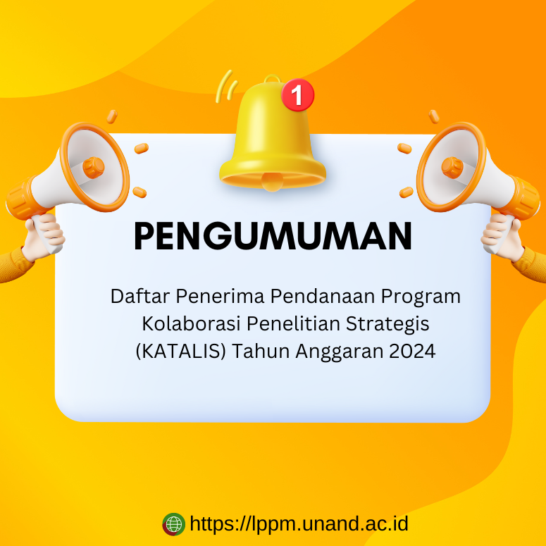 Daftar Nama Penerima Pendanaan Program Kolaborasi Penelitian Strategis (KATALIS) Tahun Anggaran 2024