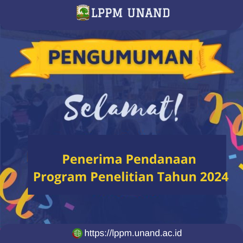 Hasil Seleksi Program Penelitian Pendanaan Universitas Andalas Tahun Anggaran 2024