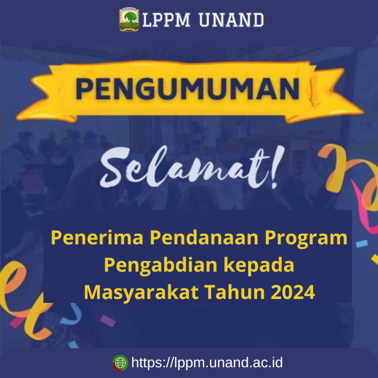 Hasil Seleksi Program  Pengabdian kepada Masyarakat Pendanaan Universitas Andalas Tahun Anggaran 2024