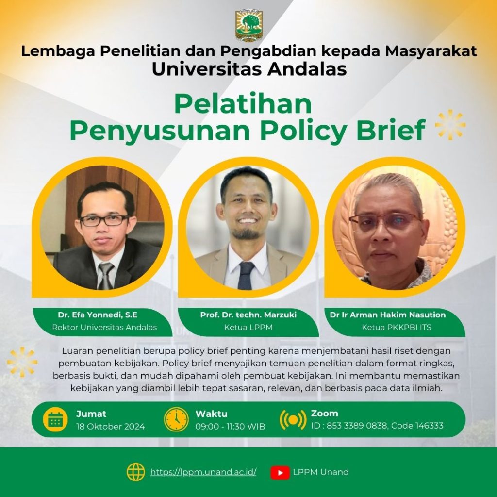 Pelatihan Penyusunan Policy Brief