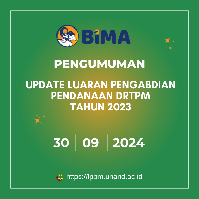 Update Luaran Pengabdian Pendanaan DRTPM Tahun 2023