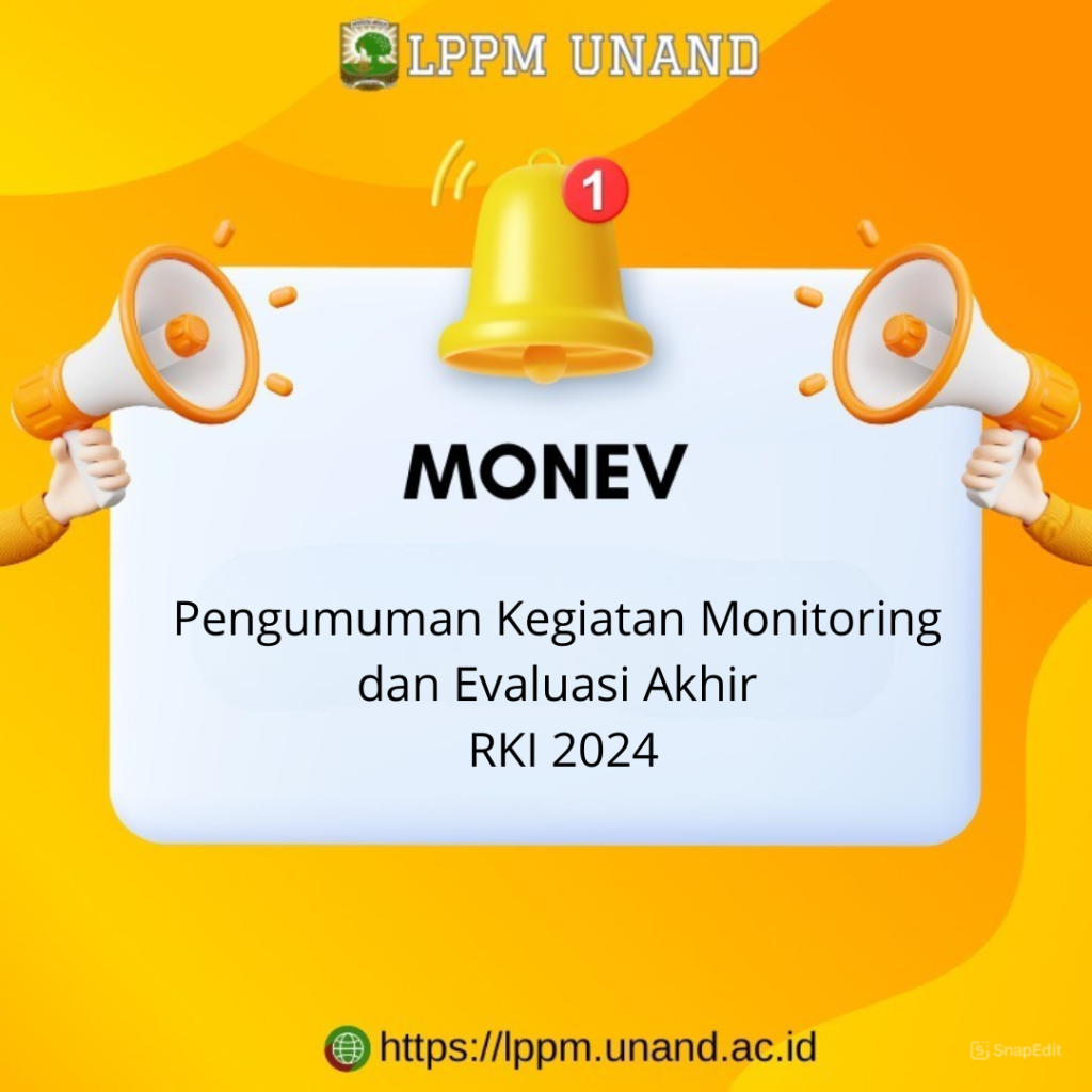 Pengumuman Kegiatan Monev Akhir RKI 2024