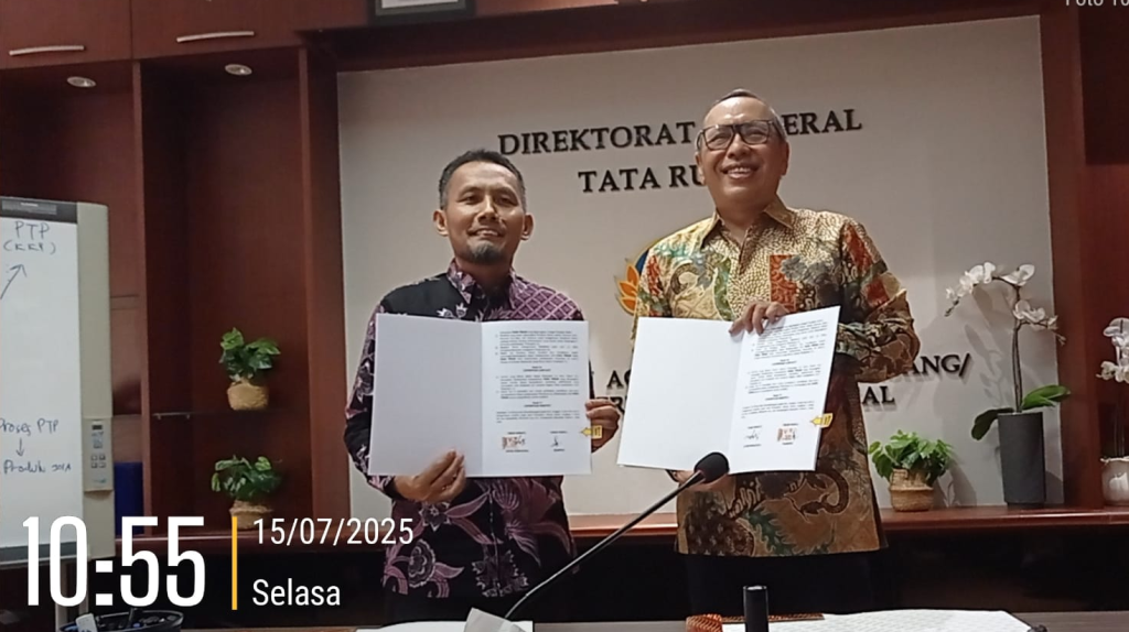 Perjanjian Kerja Sama Penelitian Desain Konektivitas dan Migrasi Satwa antara Kementerian ATR/BPN dan Universitas Andalas